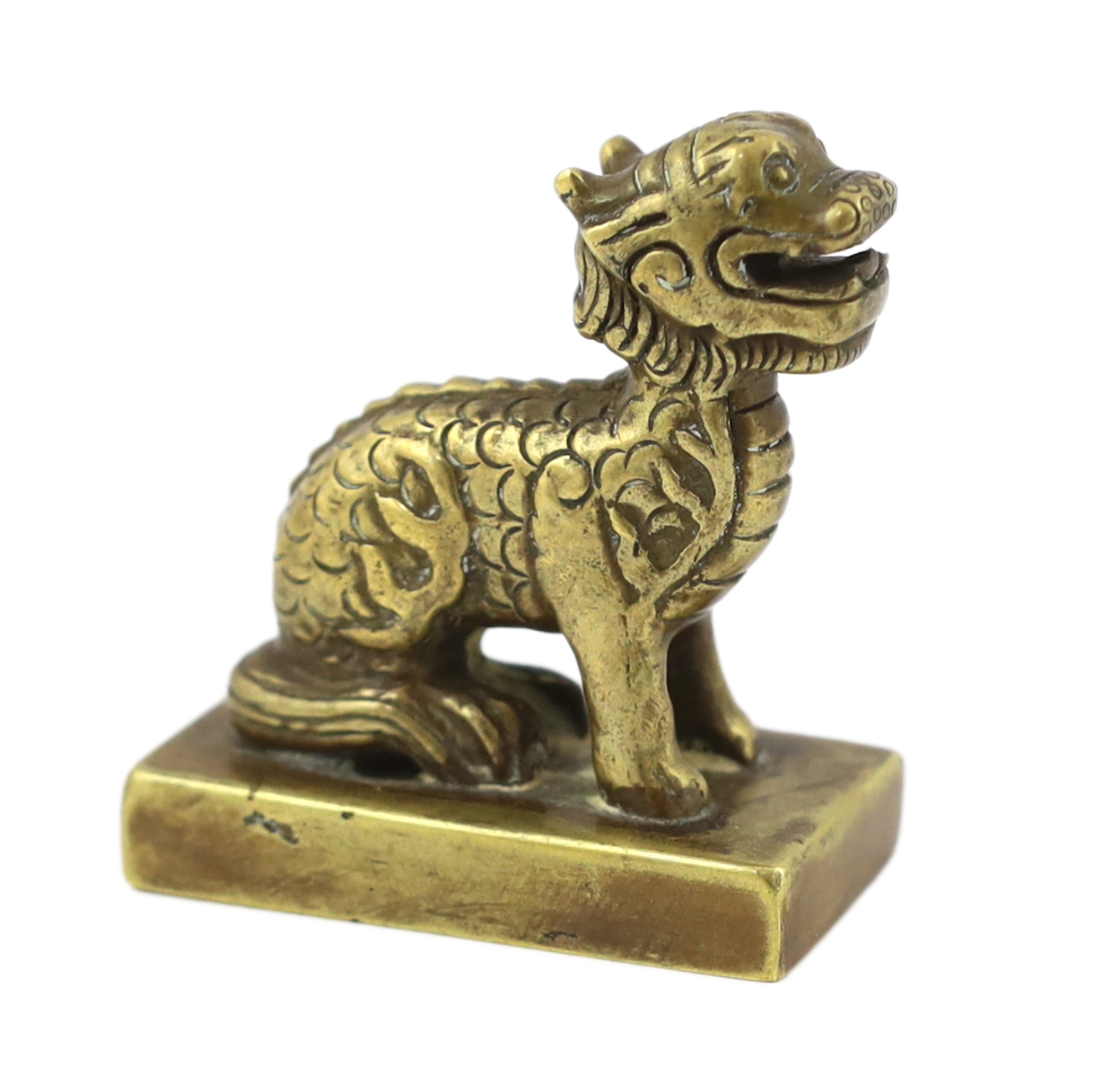 A Chinese bronze ‘lion-dog’ seal, Ming dynasty
